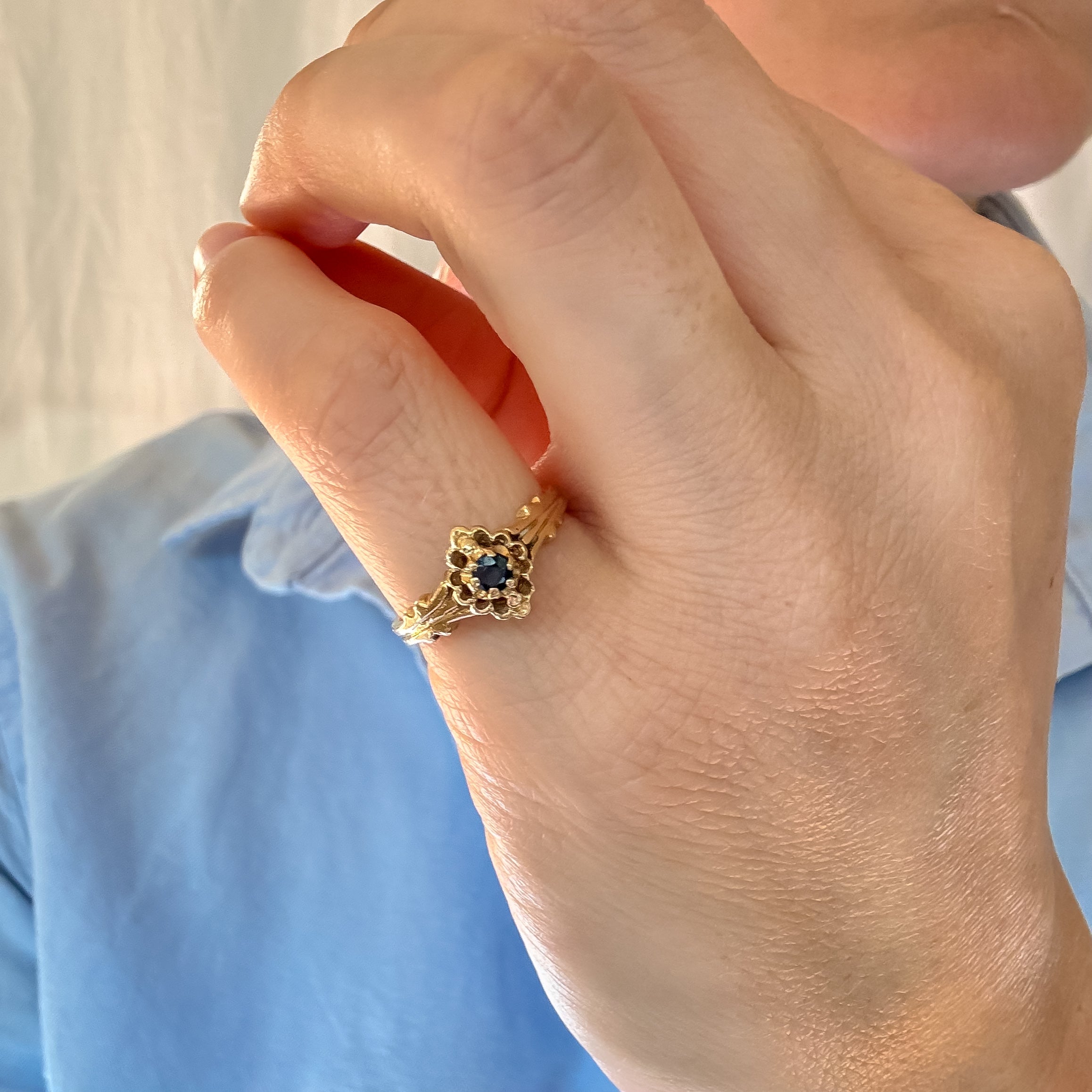 Sapphire Pinky Ring