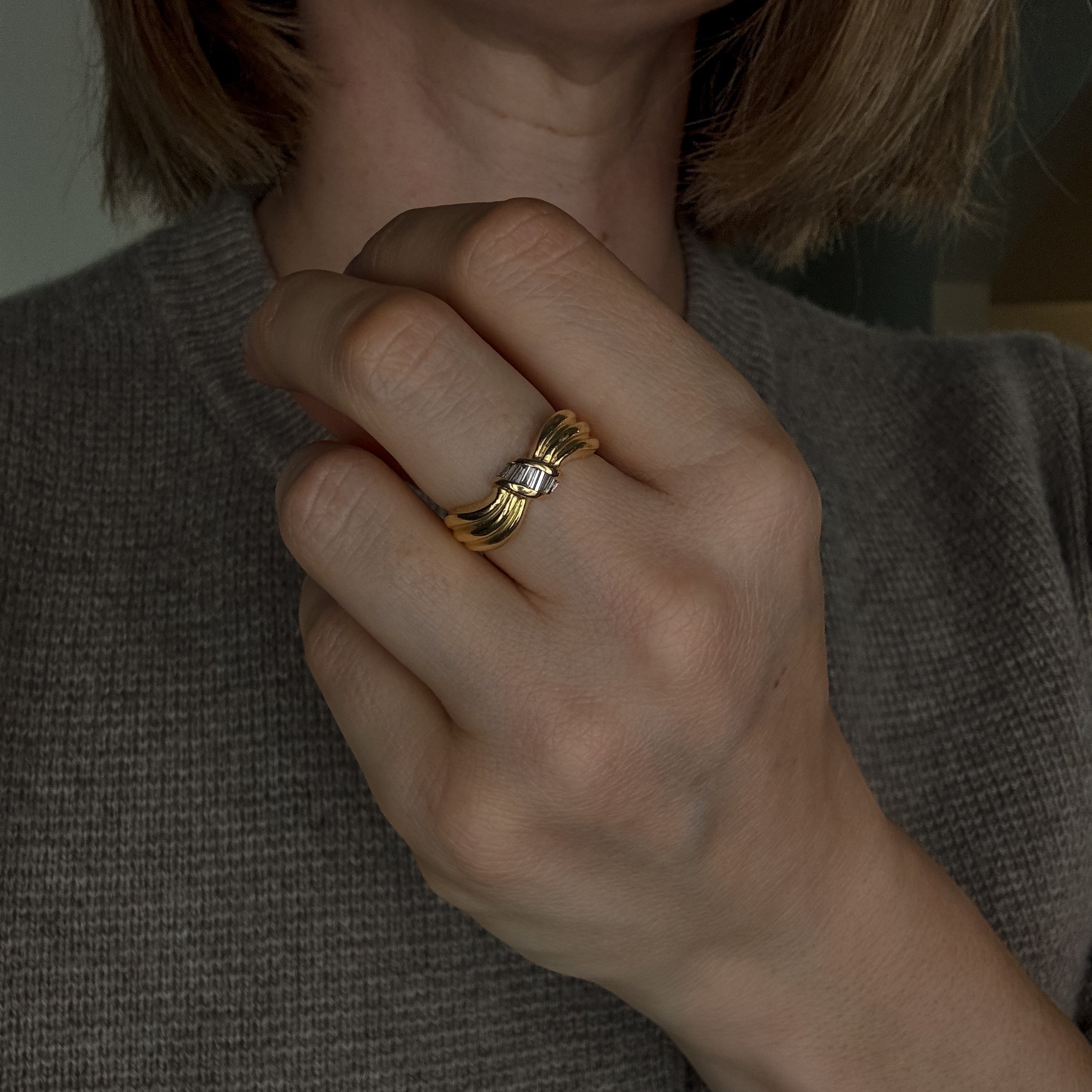 Baguette Diamond Deco Band