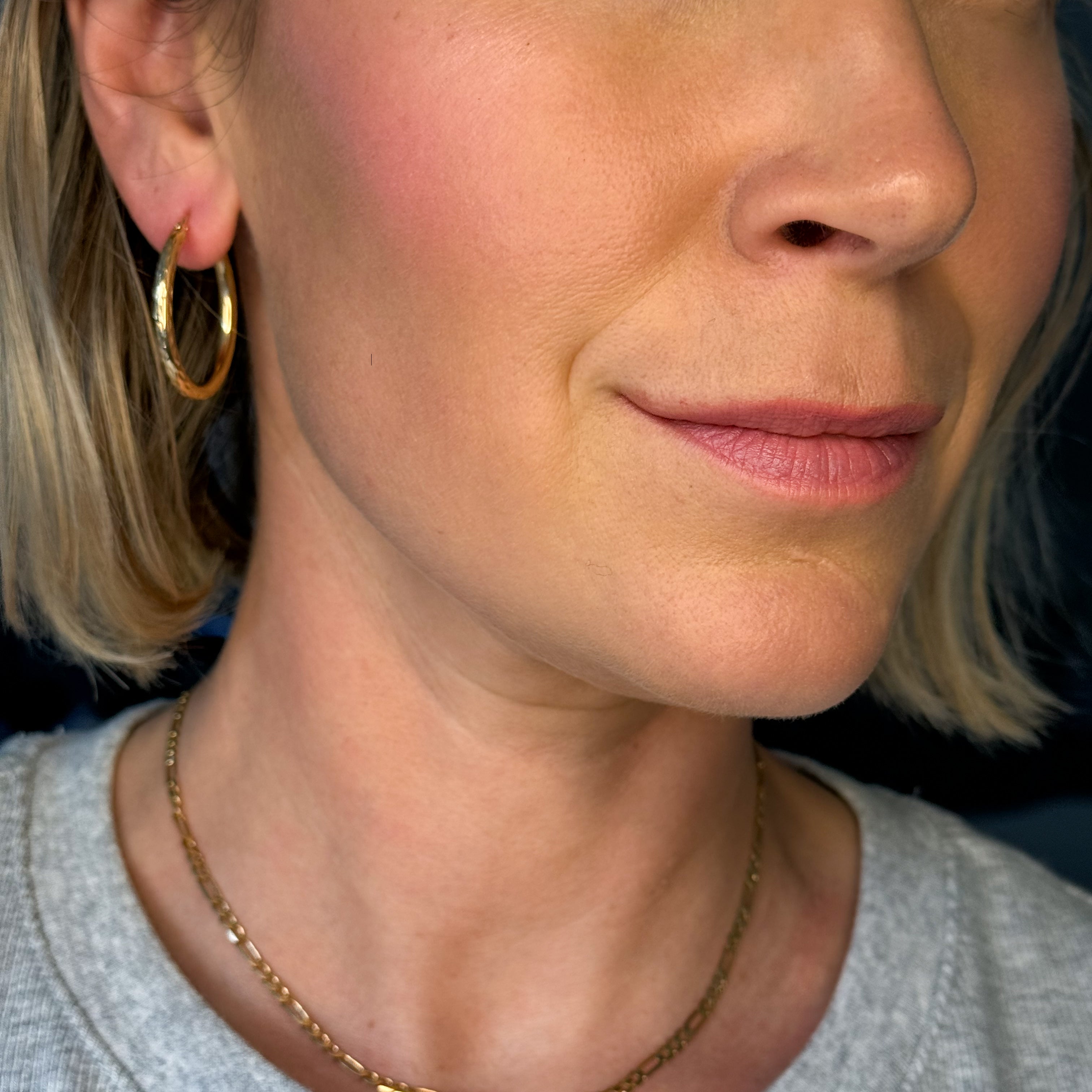 31 mm Sparkling Gold Hoop Earrings