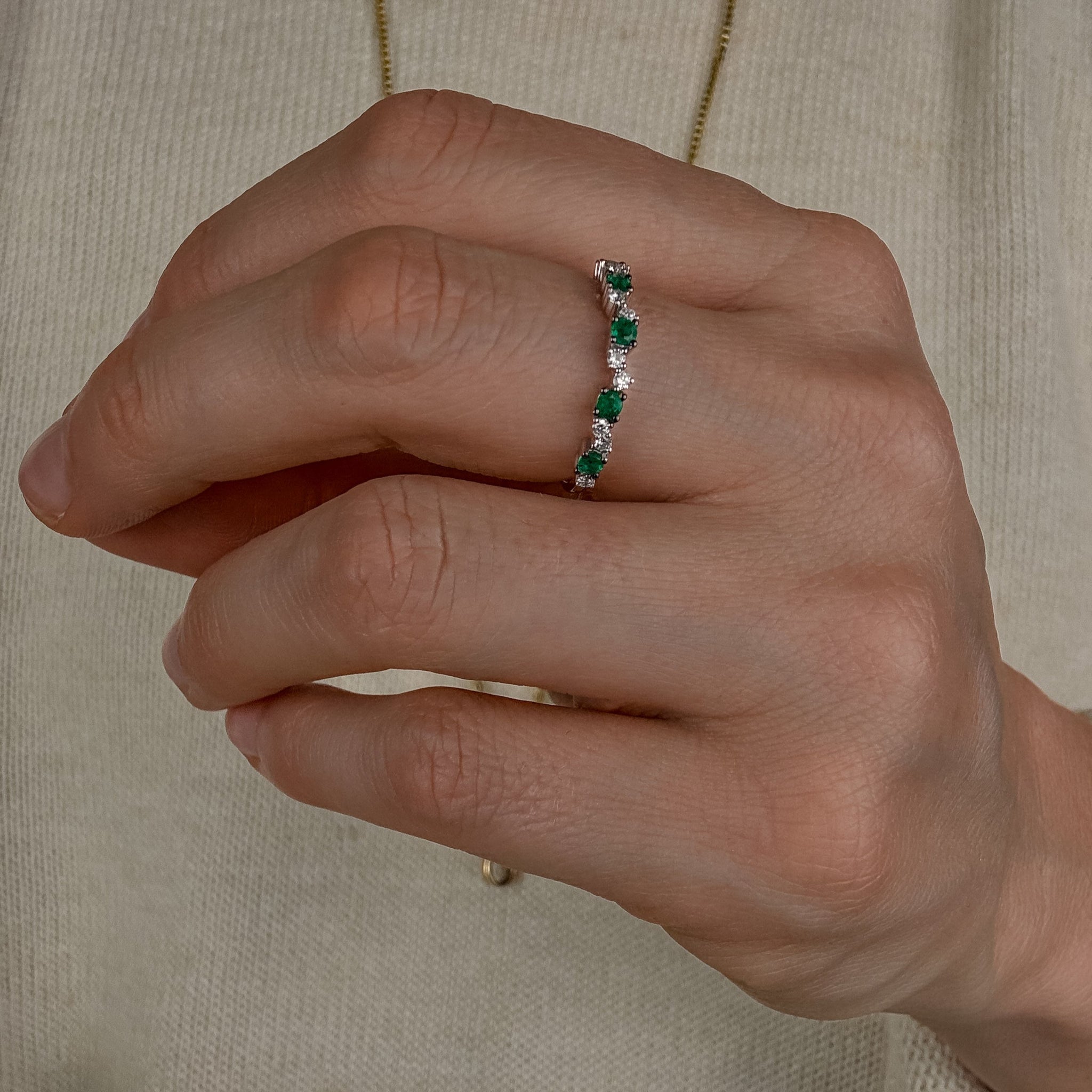 Diamond and Emerald Band