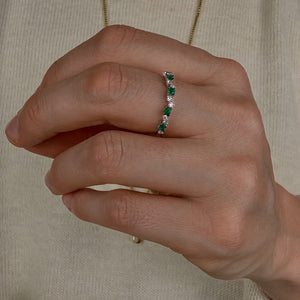 Diamond and Emerald Band