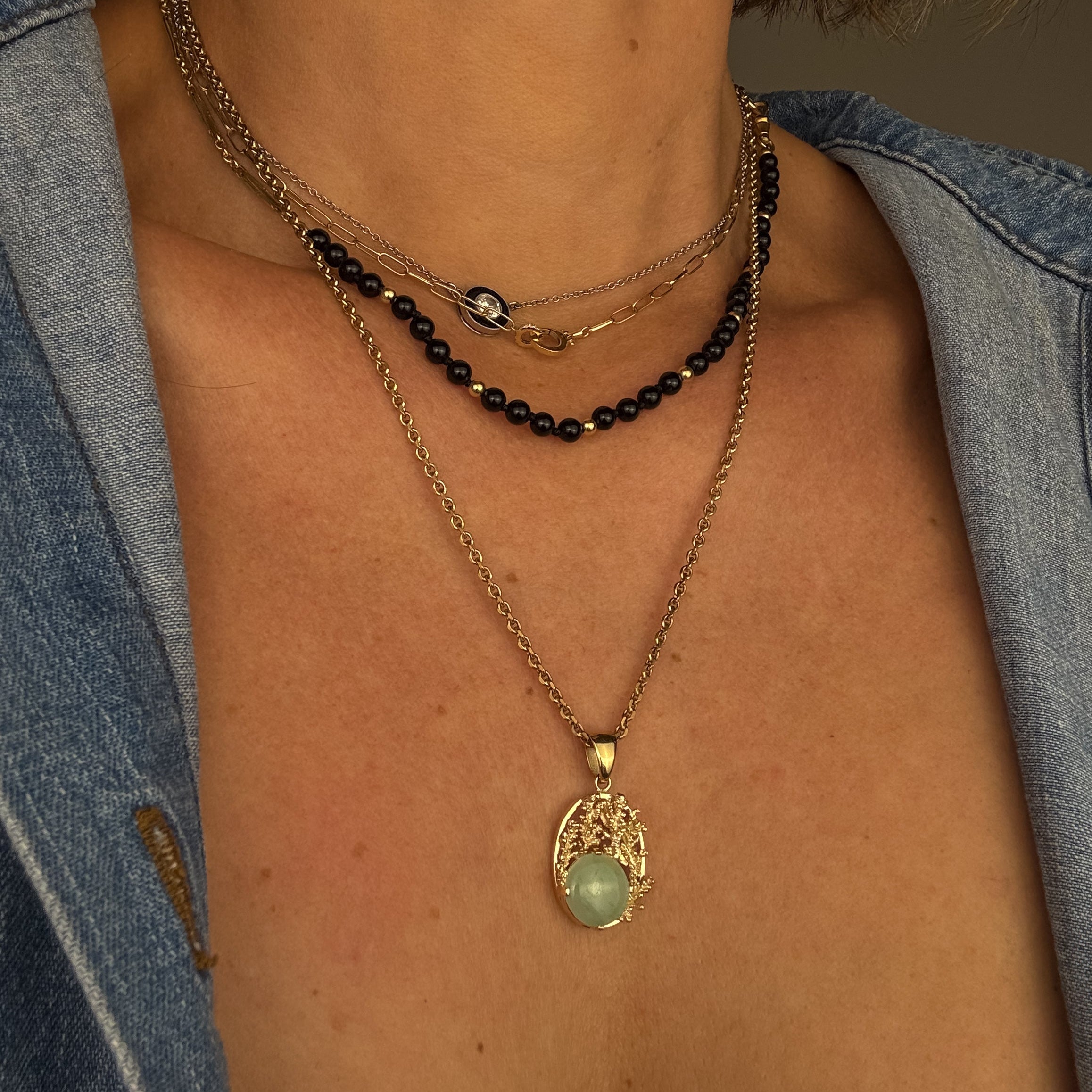 Jade Cabochon Pendant