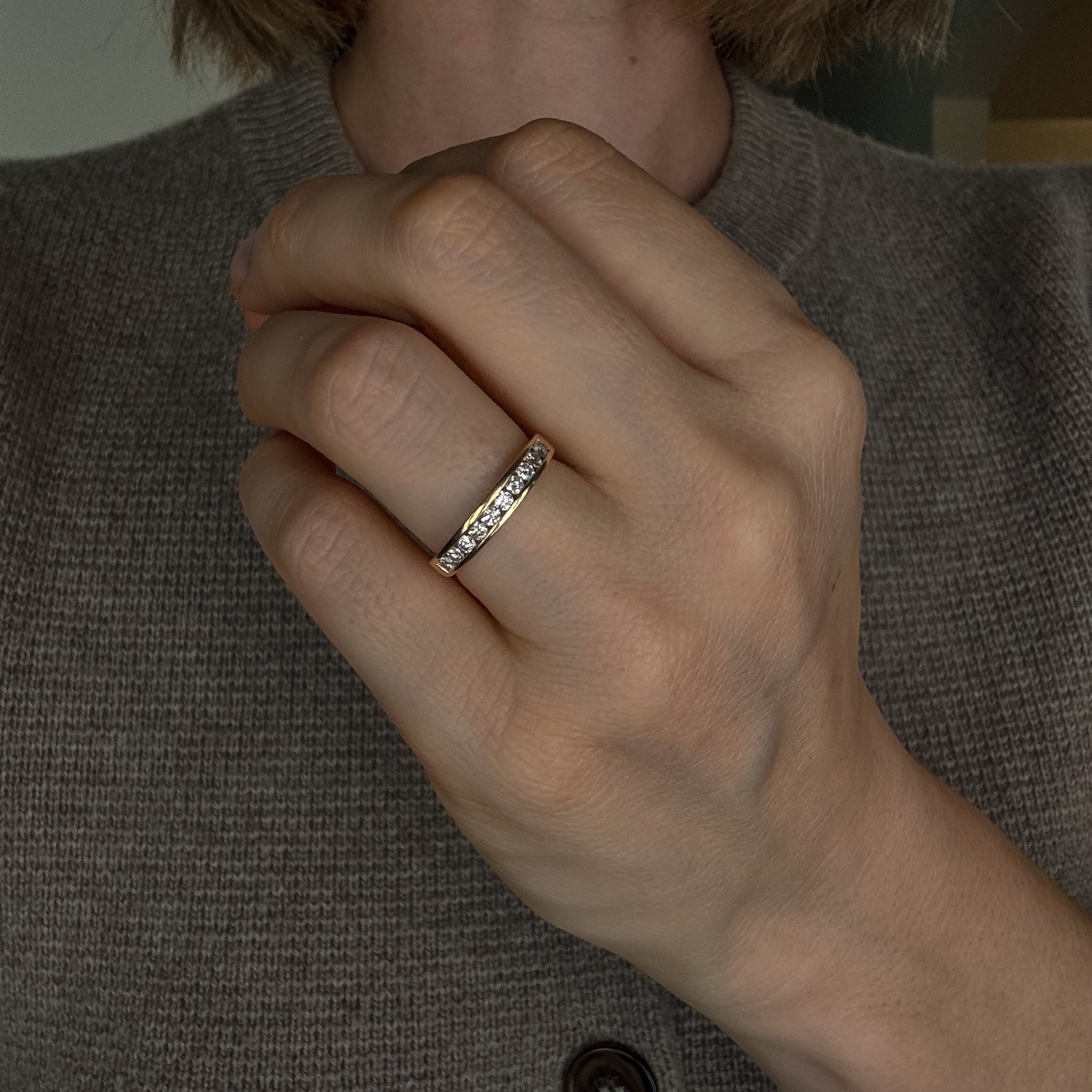10 Diamond Channel Set Band