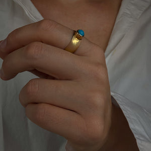 Turquoise Cabochon Ring