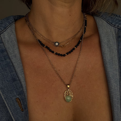Jade Cabochon Pendant