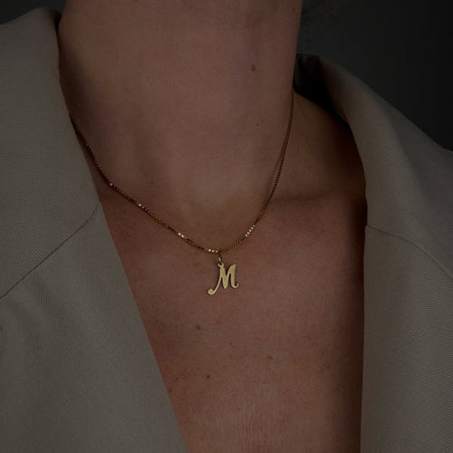 'M' Script Charm