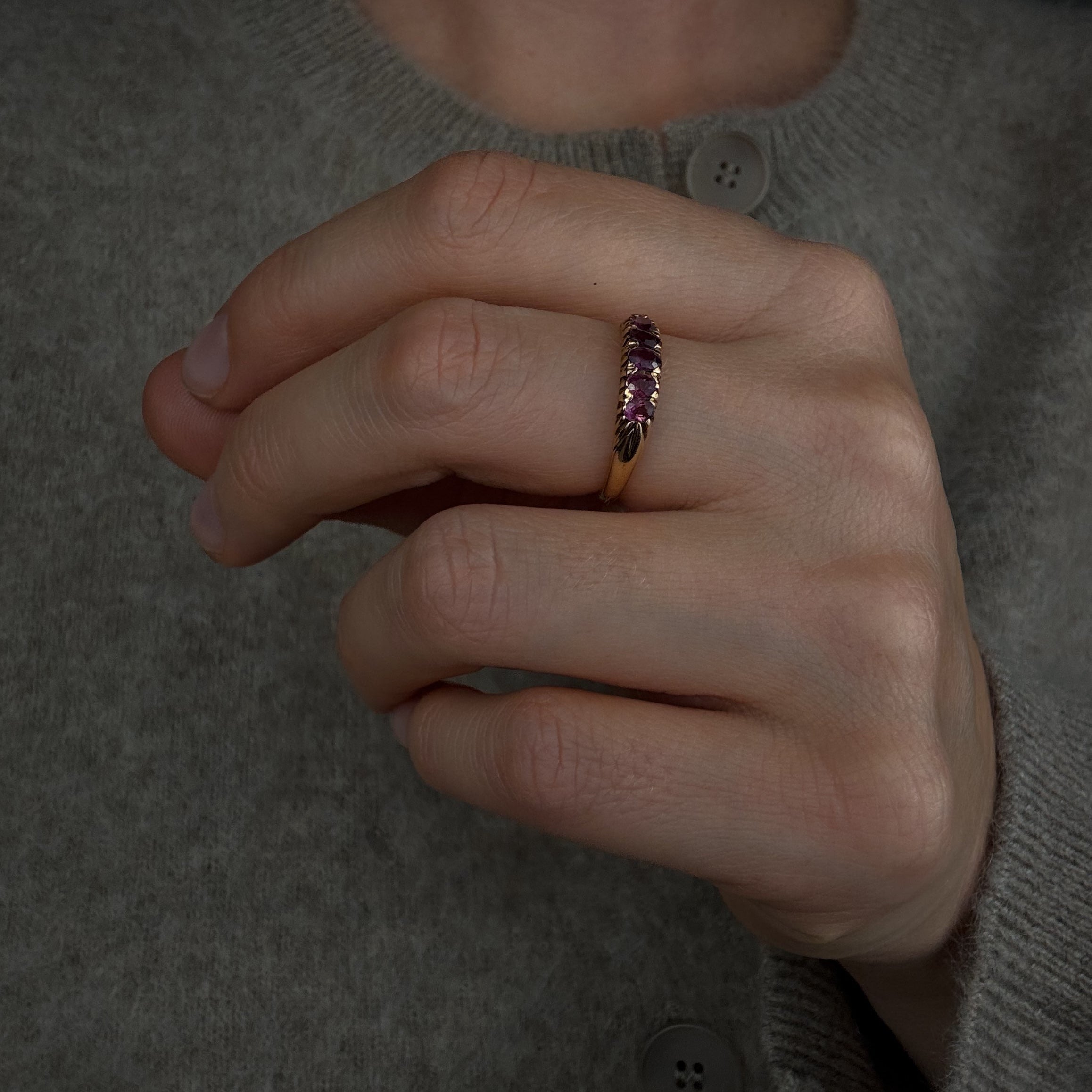 Antique 5 Ruby Band