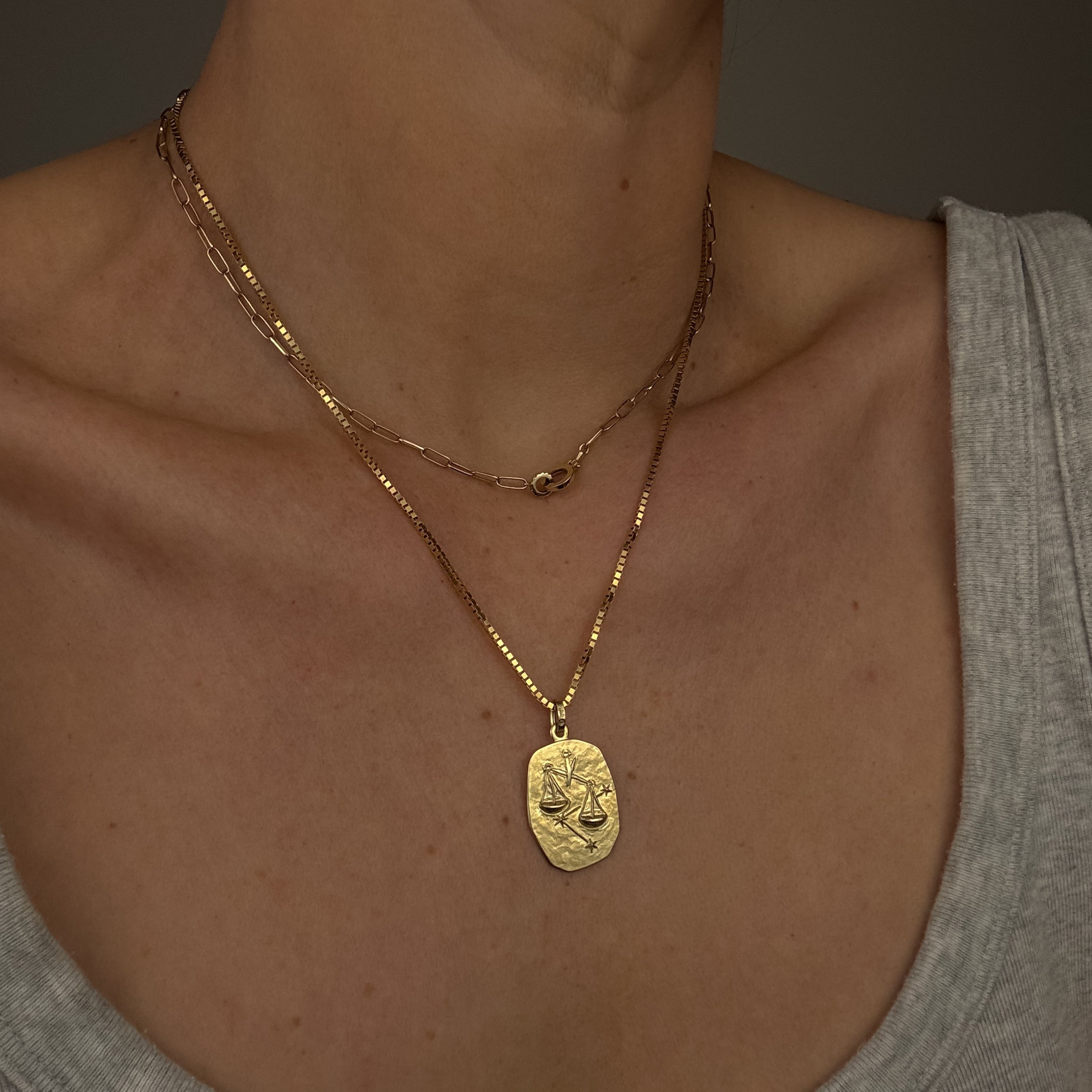 Organic Libra Zodiac Charm