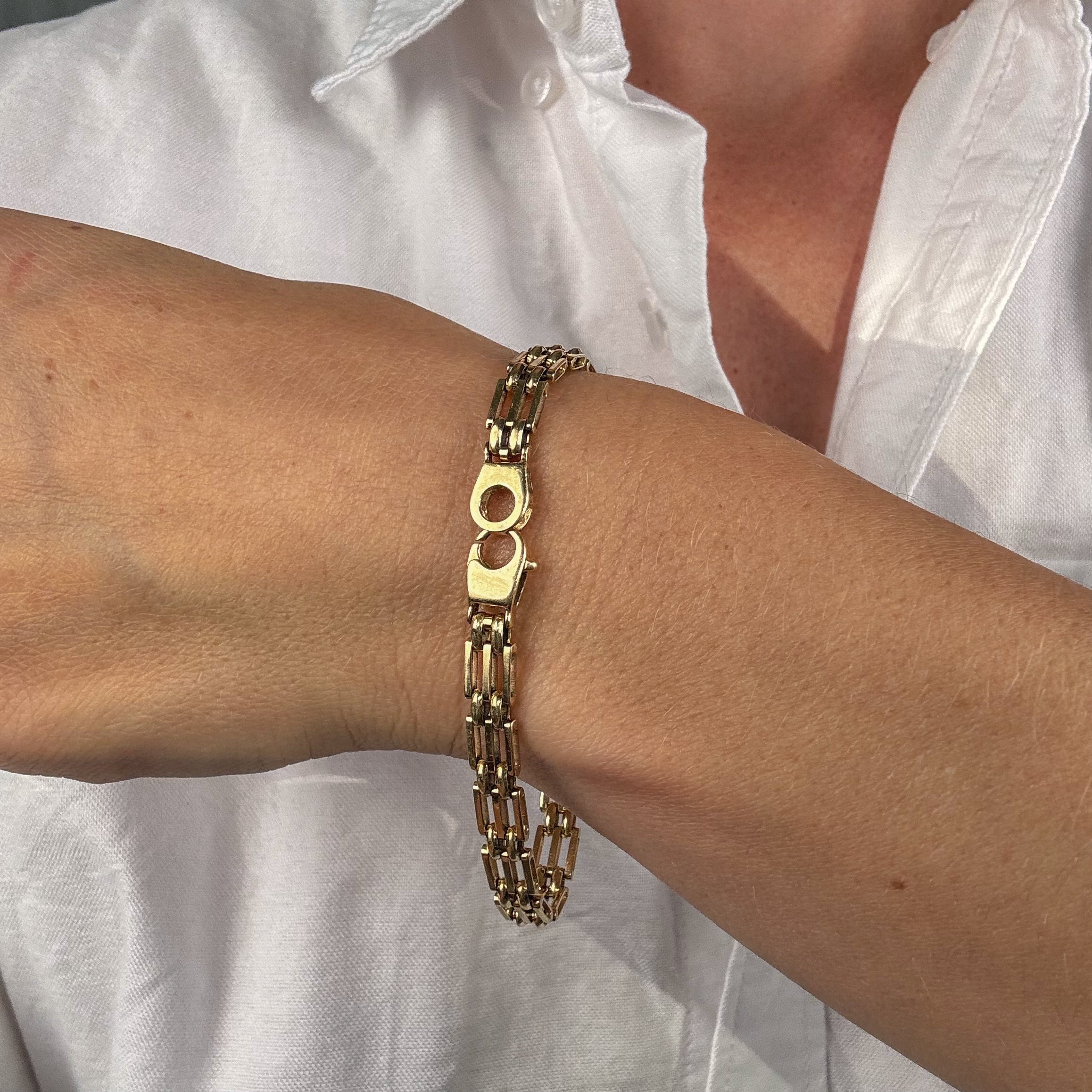 7.25" Gate Link Chain Bracelet
