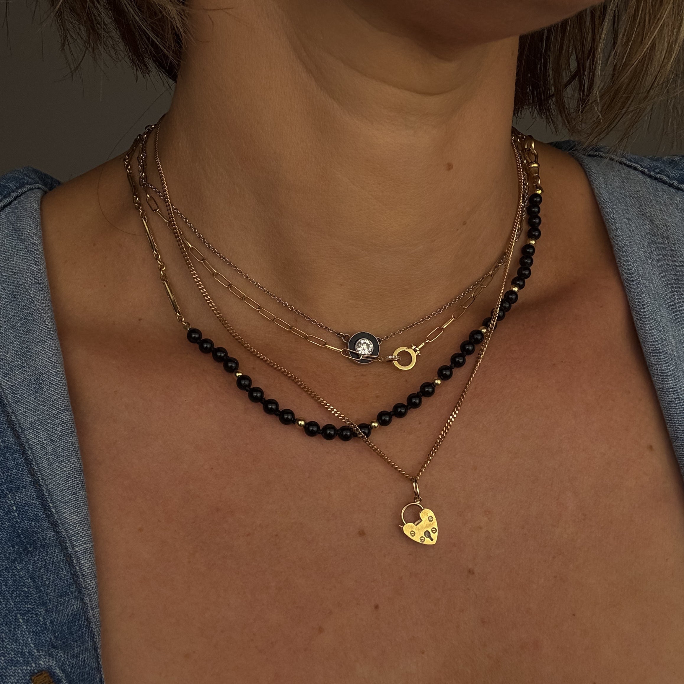 Heart Padlock Charm