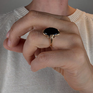 Oval Onyx Ring
