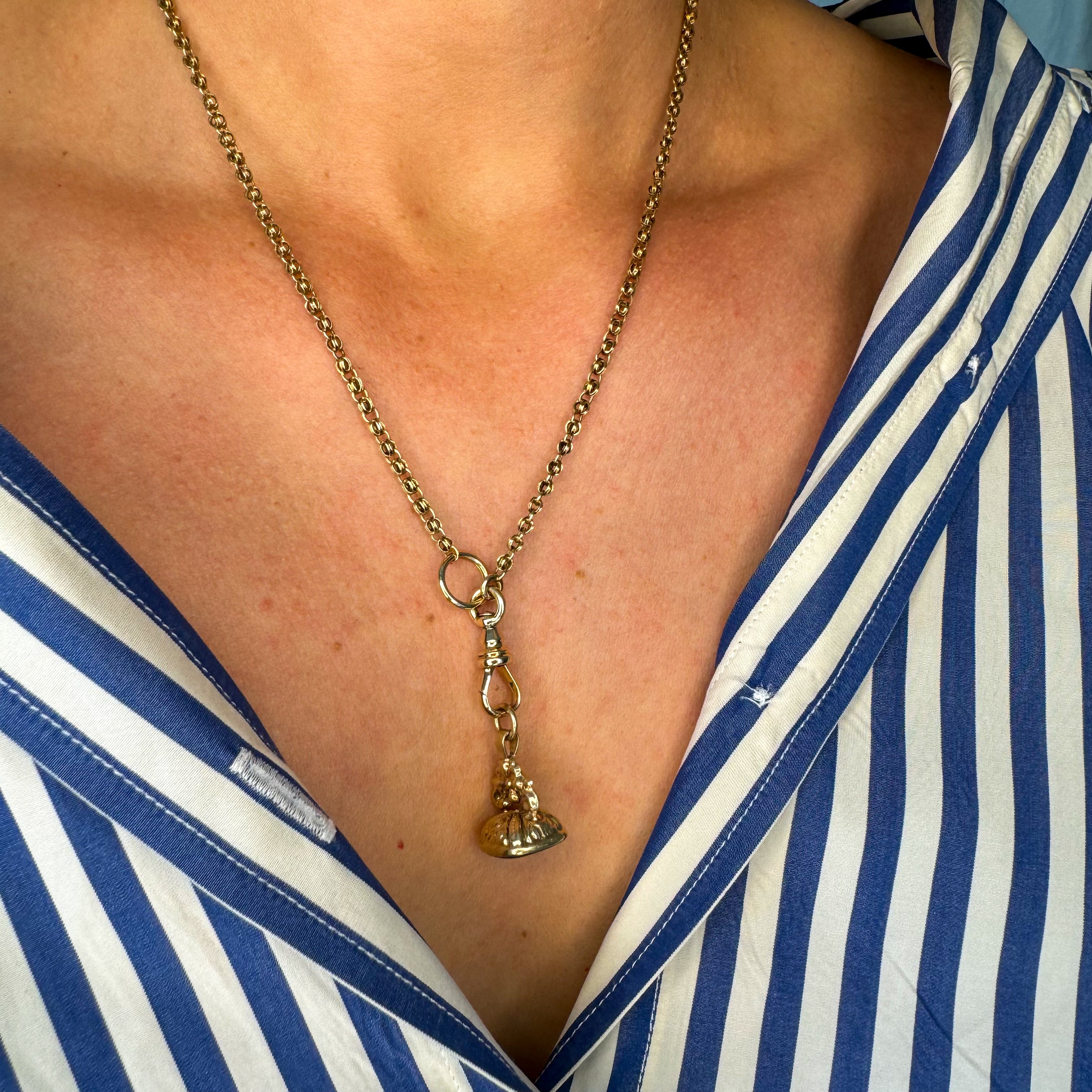 Antique Bloodstone Gold Watch Fob Pendant