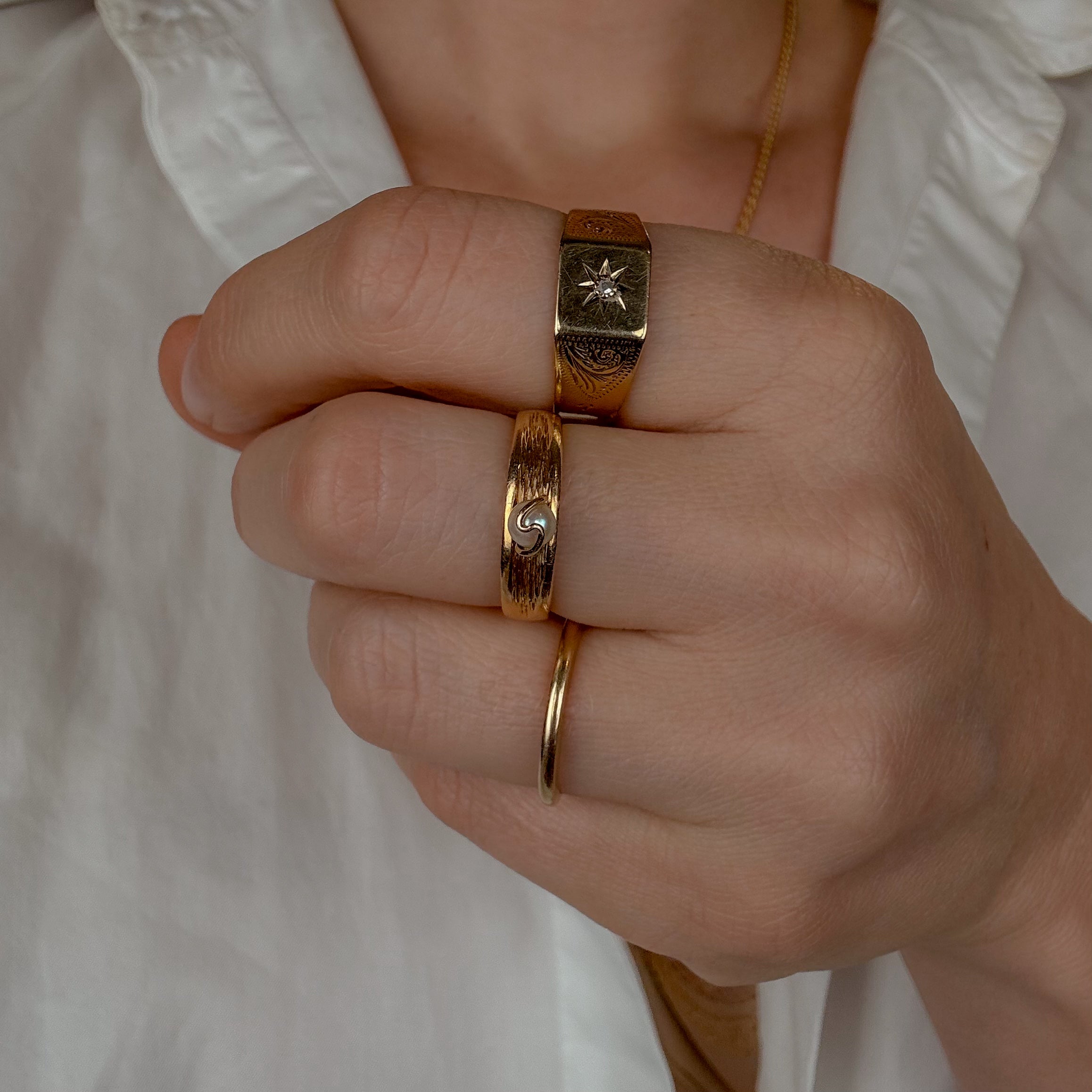 Birks Wave Pearl Band