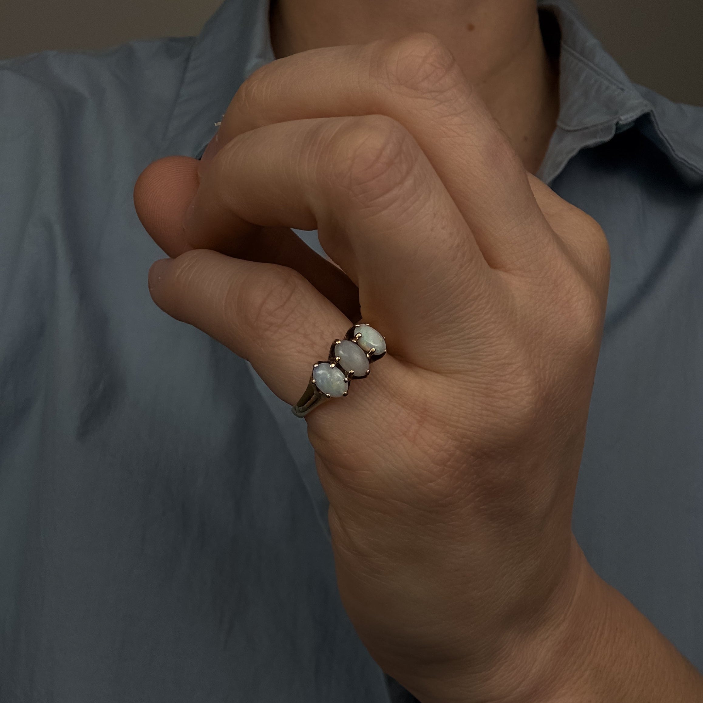 Opal Trilogy Ring