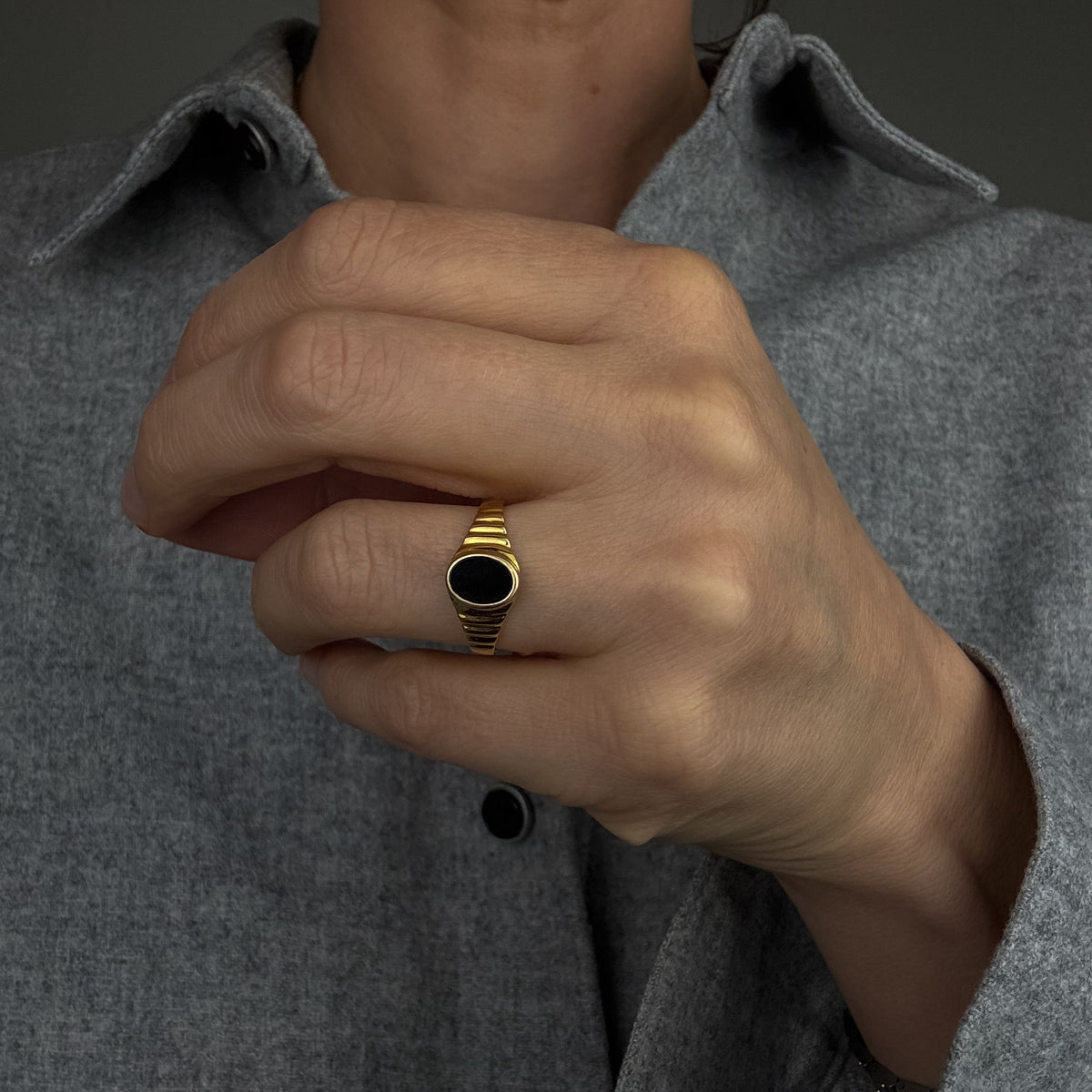 Onyx Signet Ring