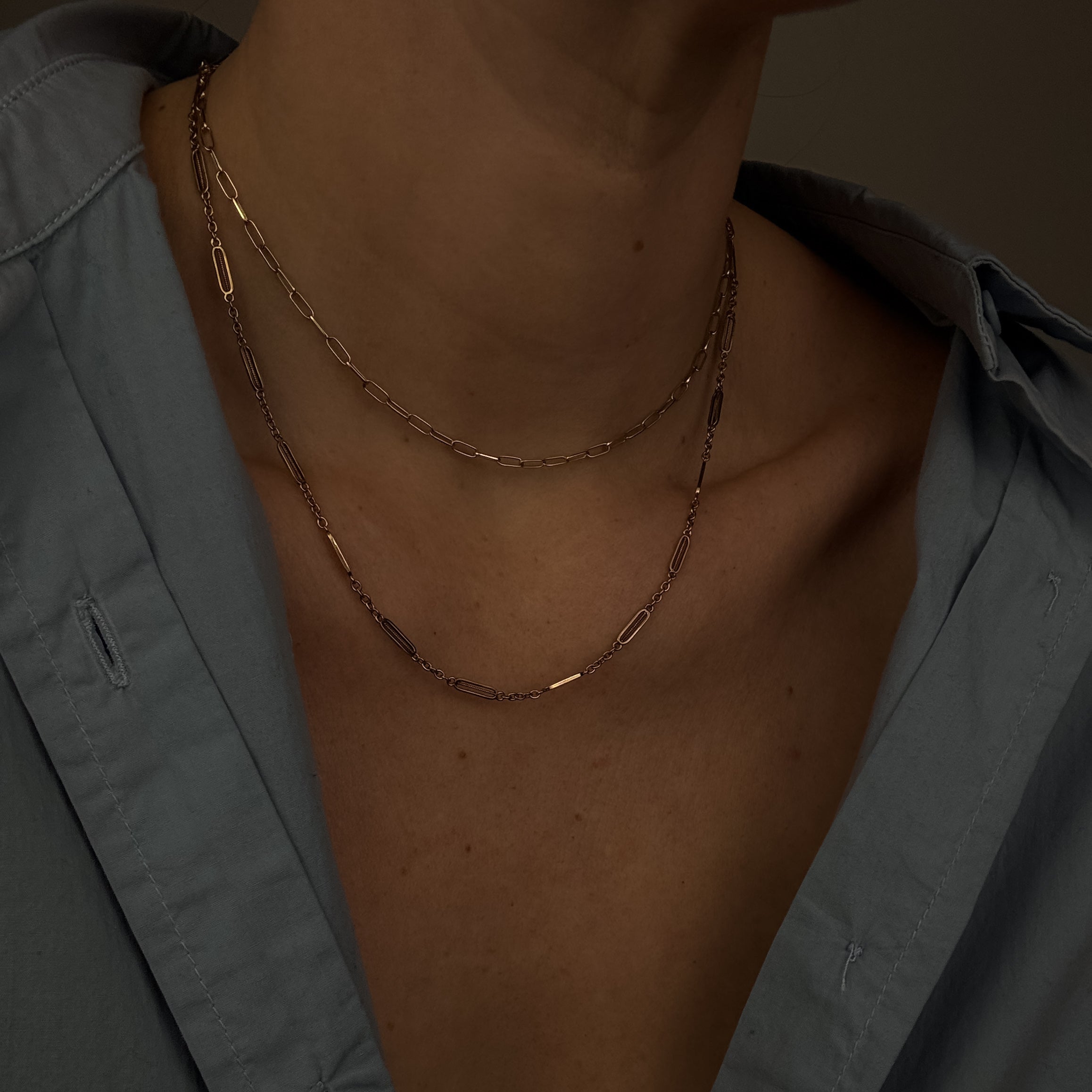 18" Intricate Link Necklace