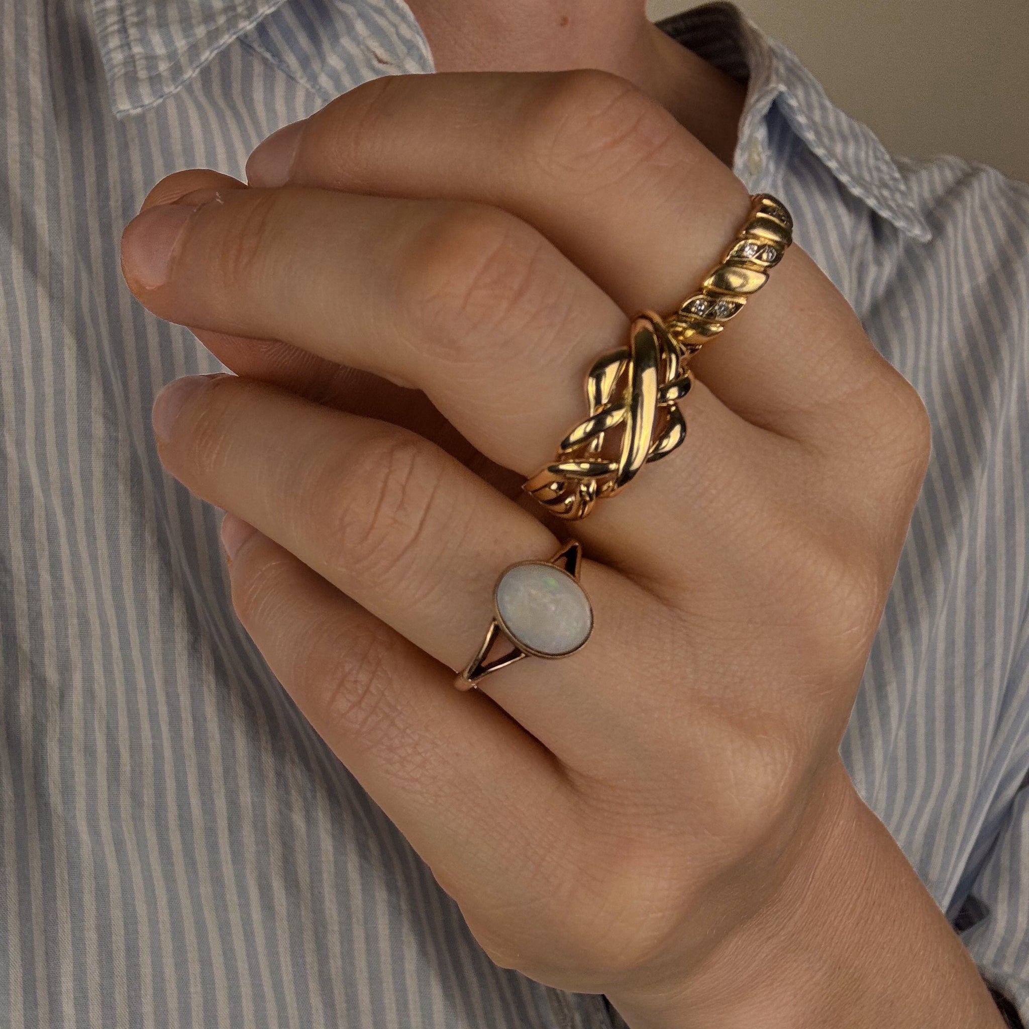 Opal Cabochon Ring