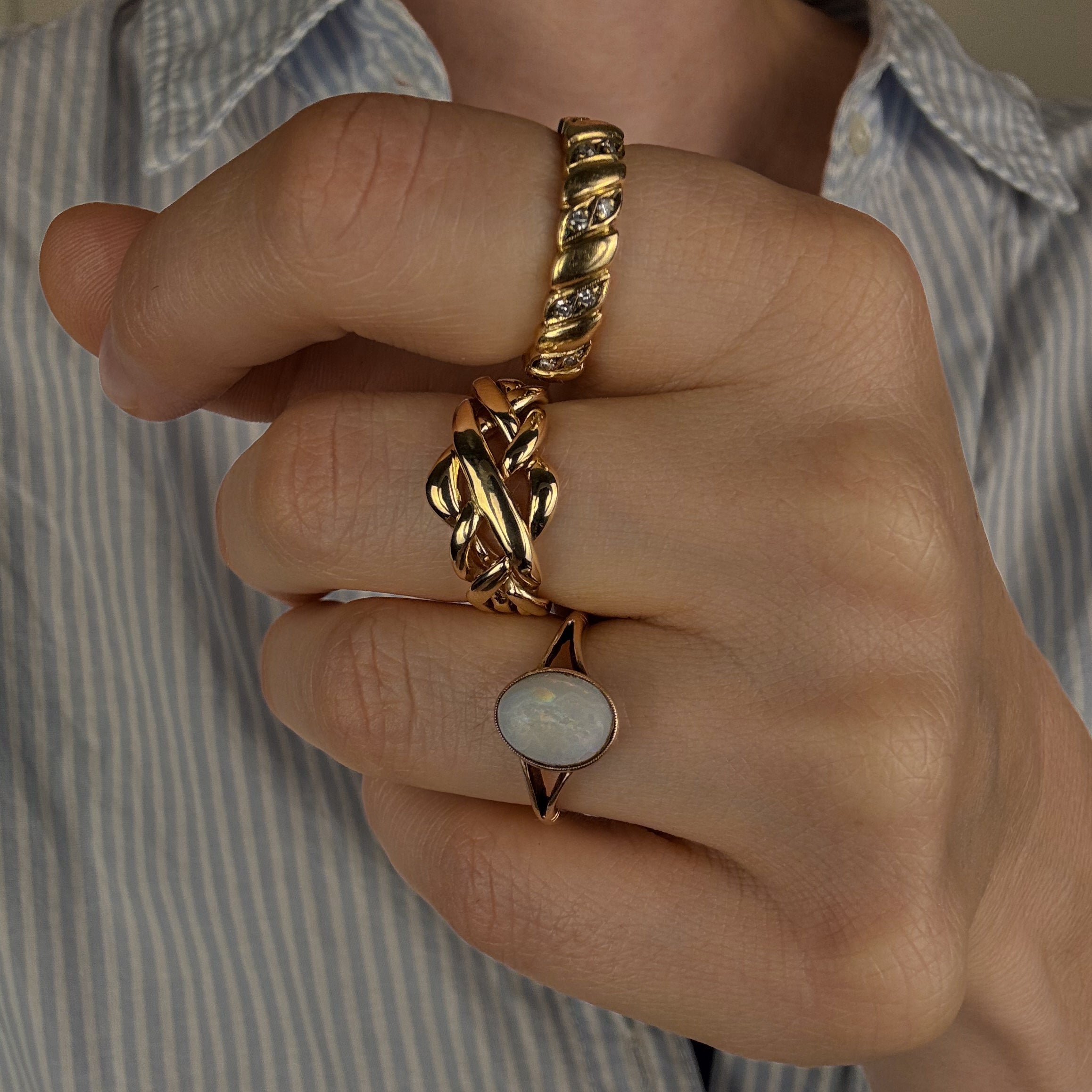 Opal Cabochon Ring