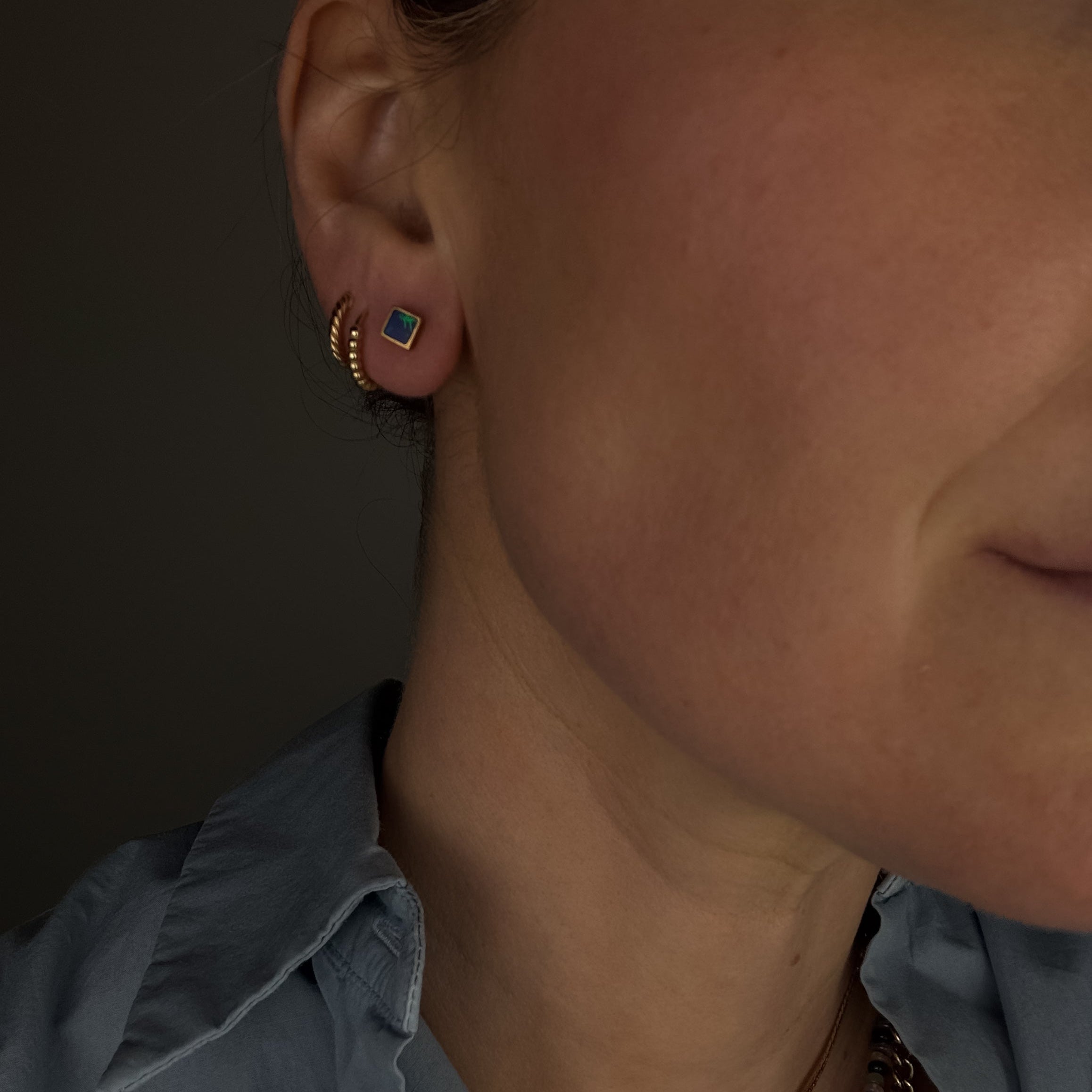 Opal Stud Earrings