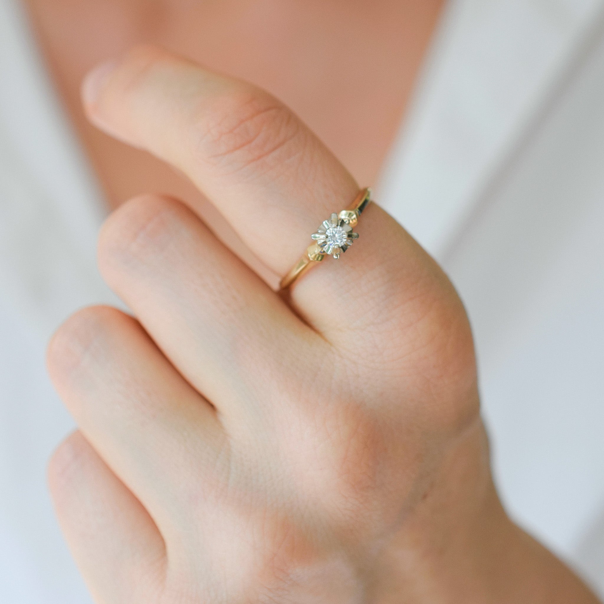 vintage diamond engagement ring 