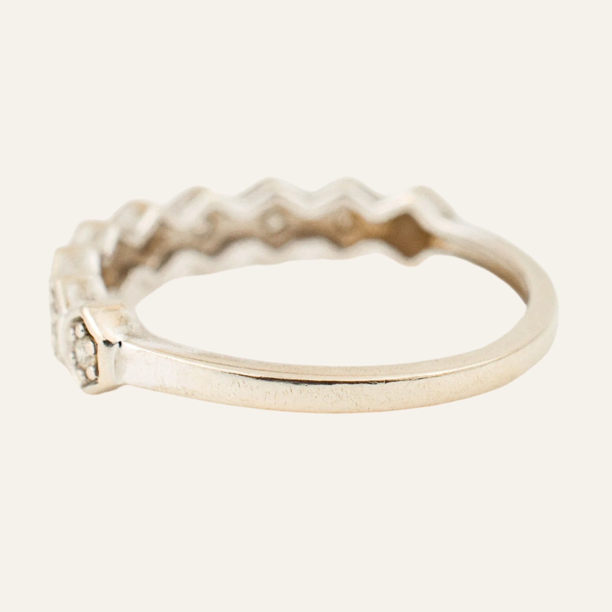 White Gold 1/2 Diamond Band