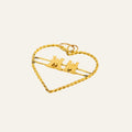 'MM' Heart Pendant