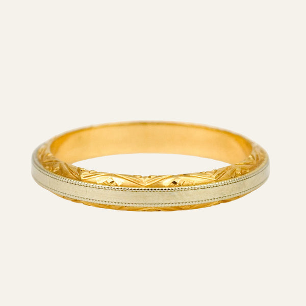 2.9mm Engraved Two-Tone Band
