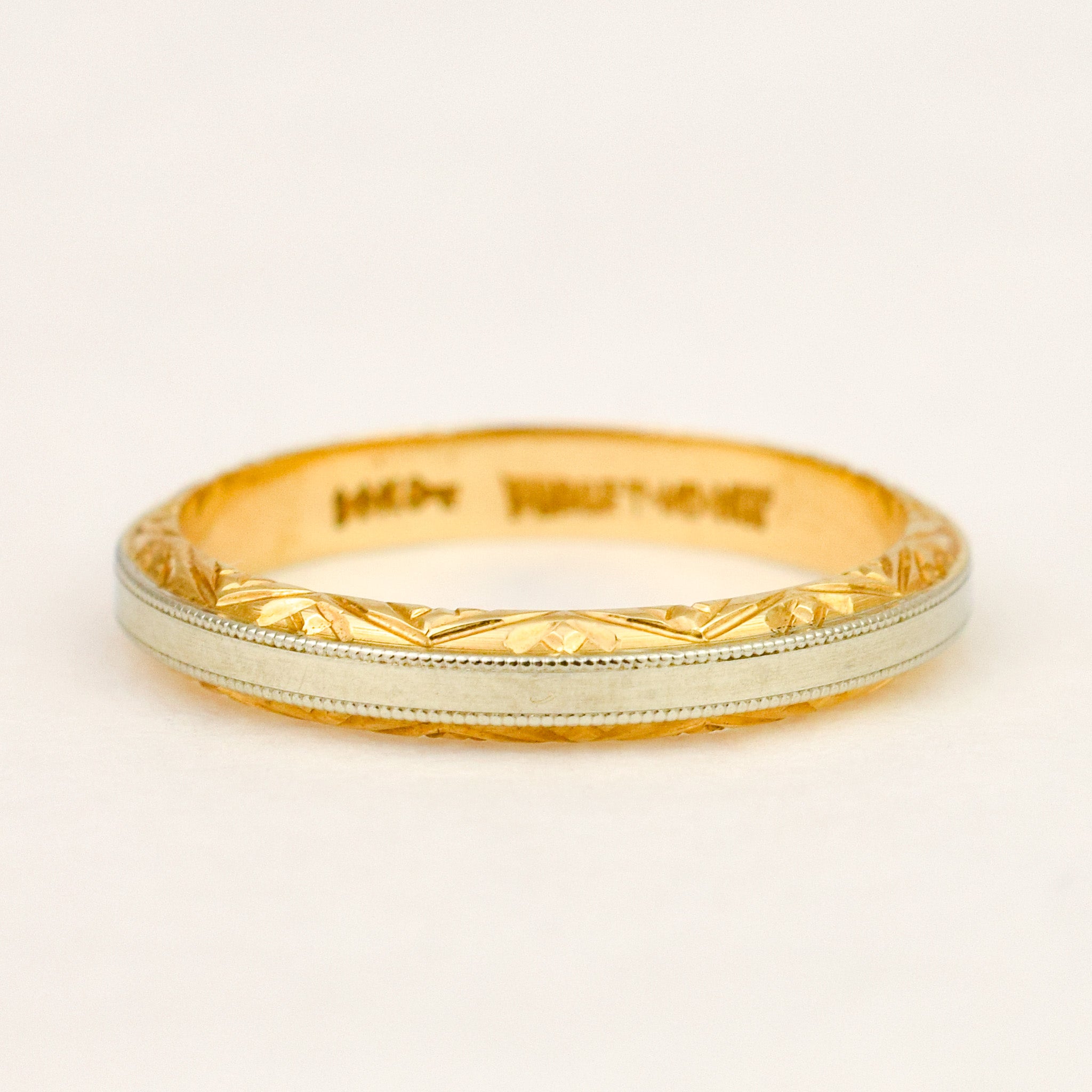 2.9mm Engraved Two-Tone Band