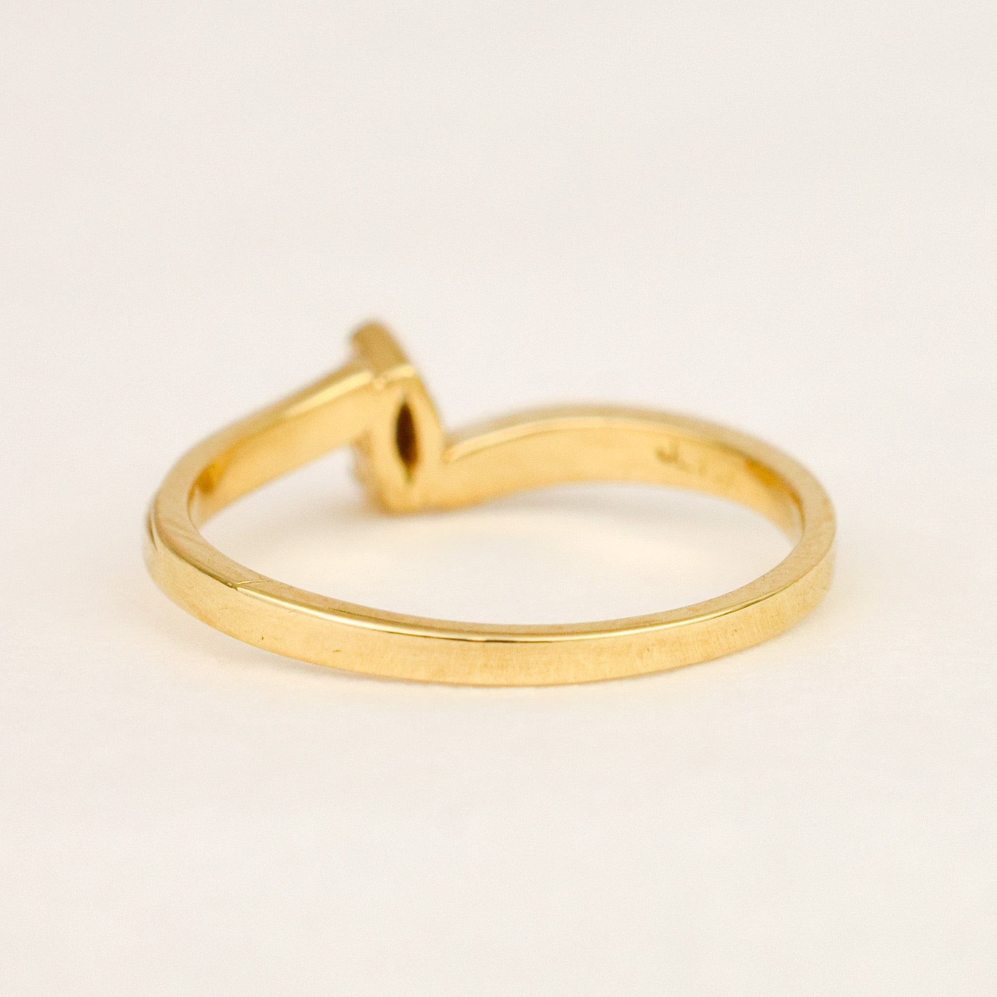 Marquise Diamond Bypass Ring