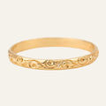 2.1 mm Wavey Gold Band