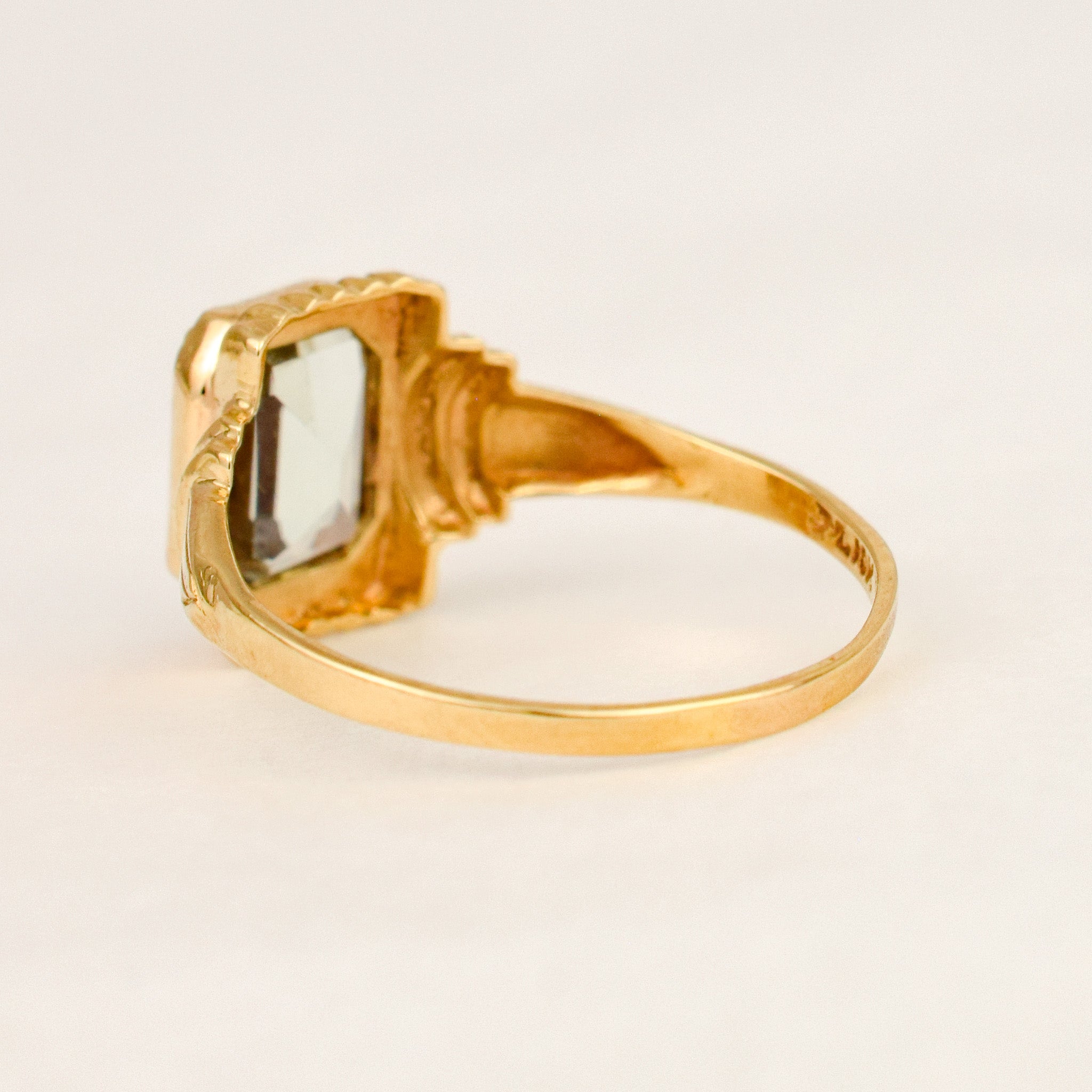 Green Amethyst Ring