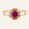 Regal Ruby and Diamond Ring