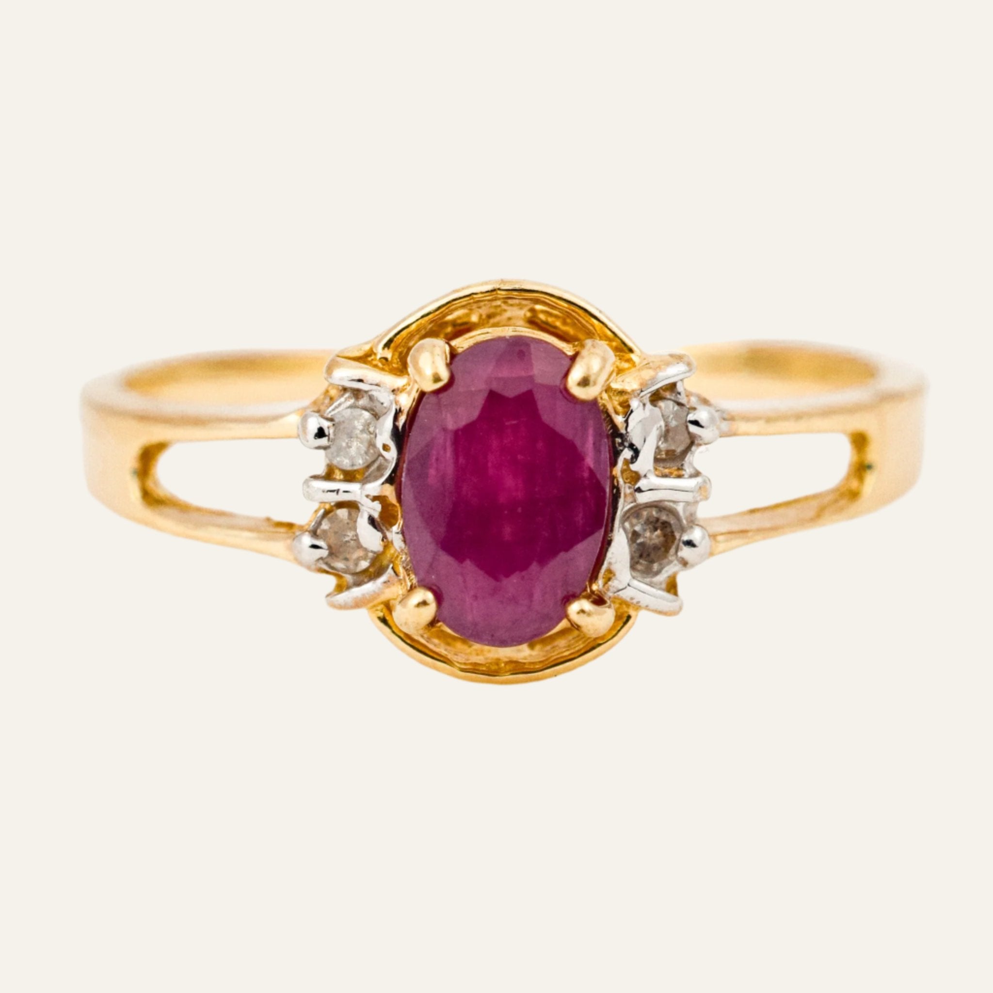 Regal Ruby and Diamond Ring
