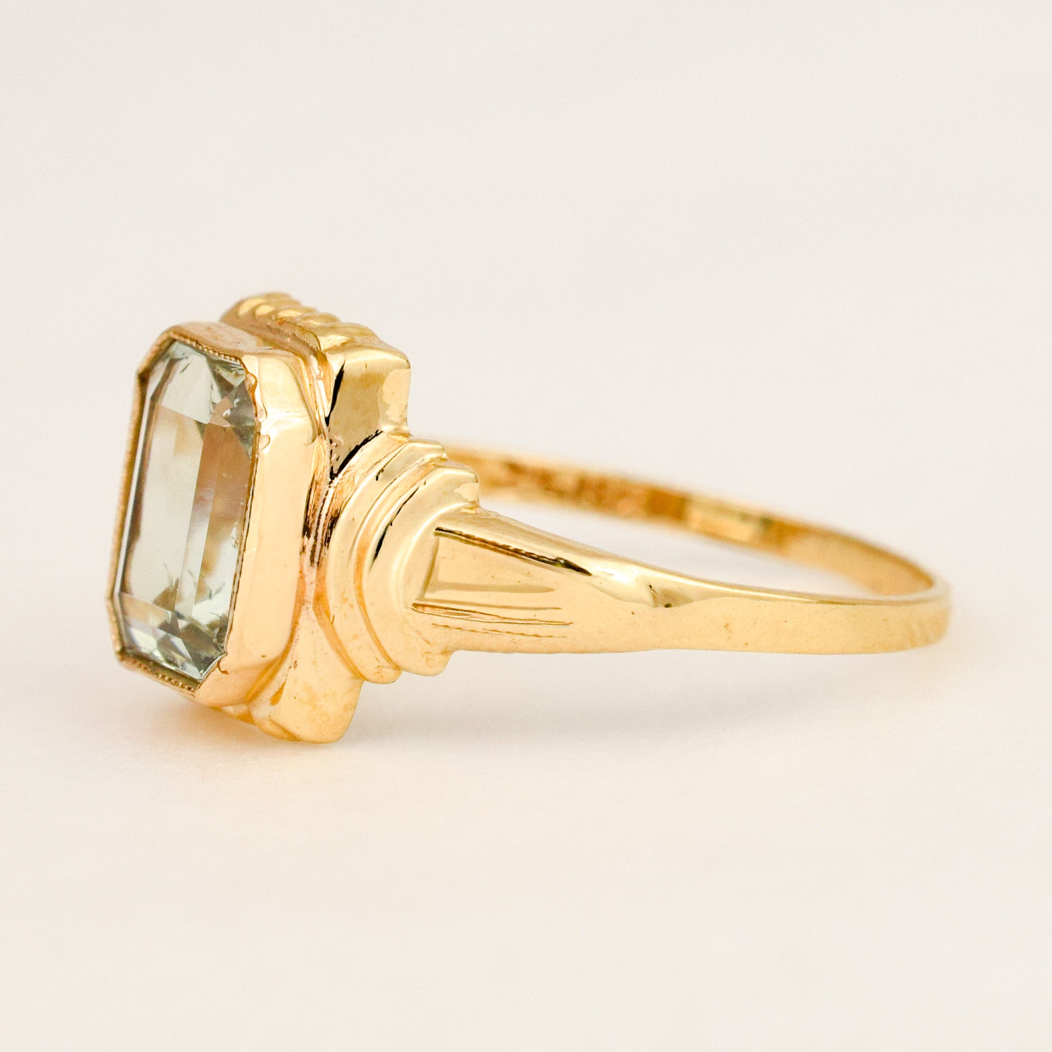 Green Amethyst Ring