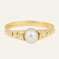 Wave Band with Pearl