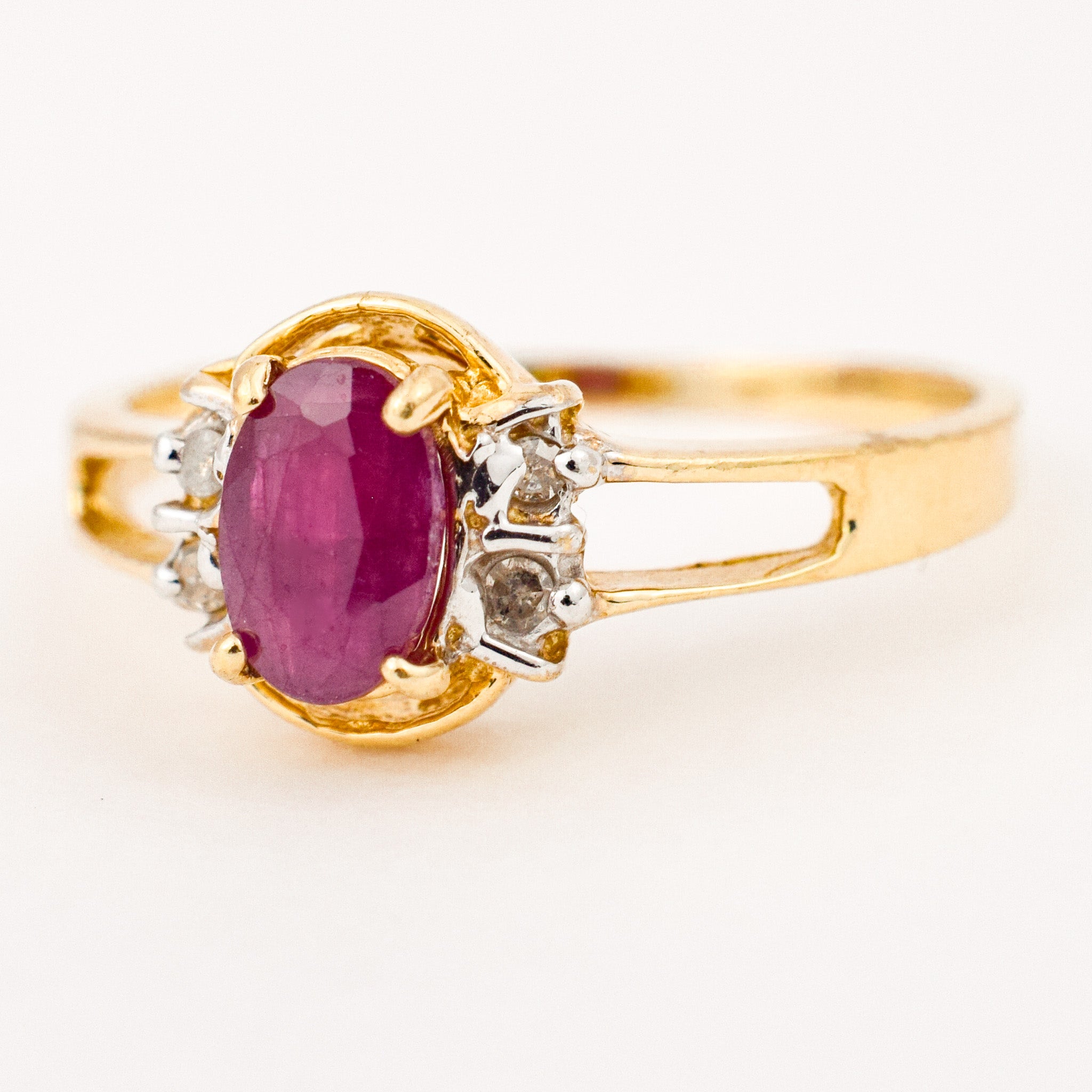 Regal Ruby and Diamond Ring