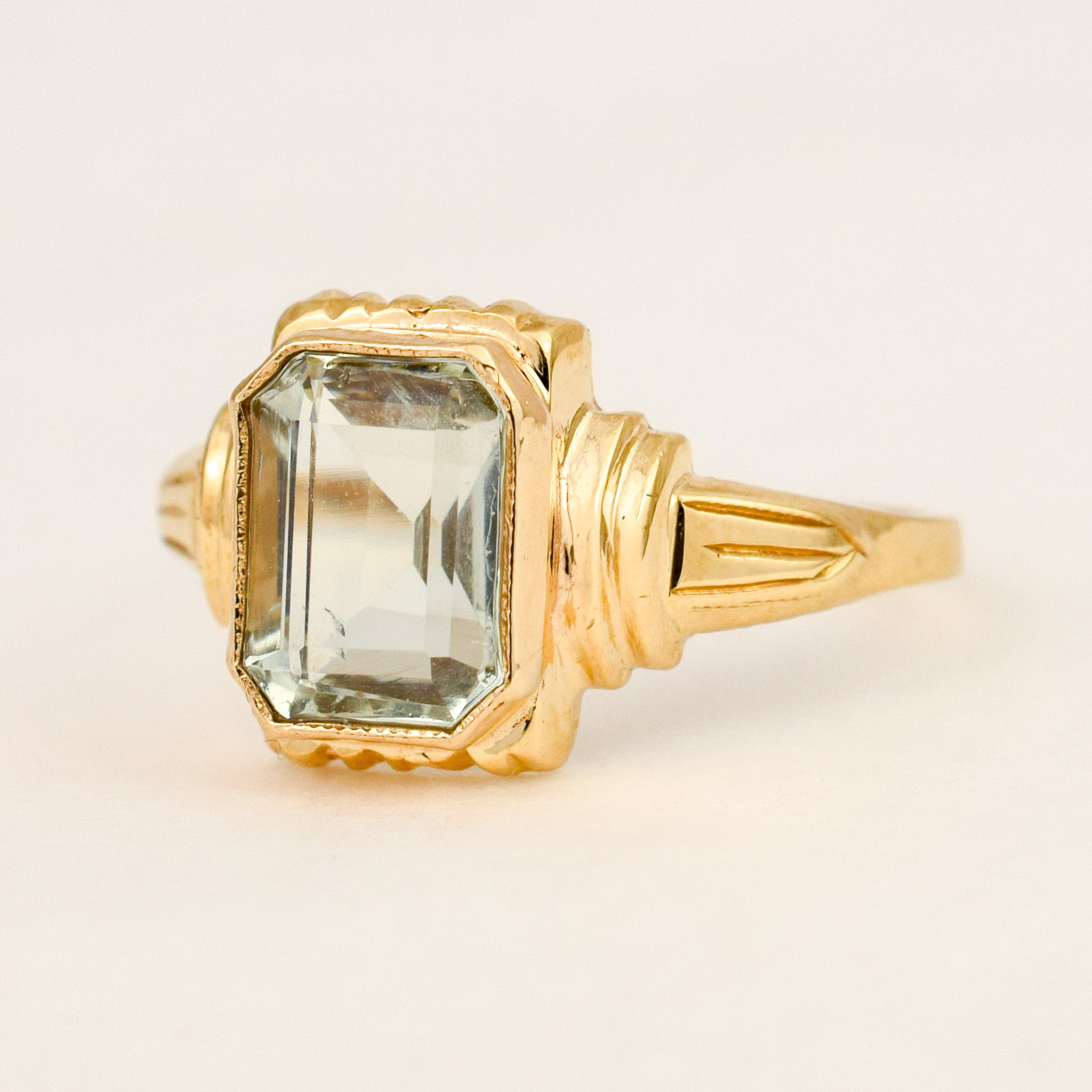 Green Amethyst Ring