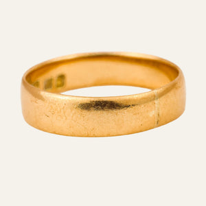 vintage 18k gold wedding band