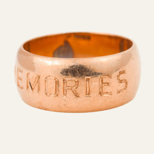 'Memories' Gold Band