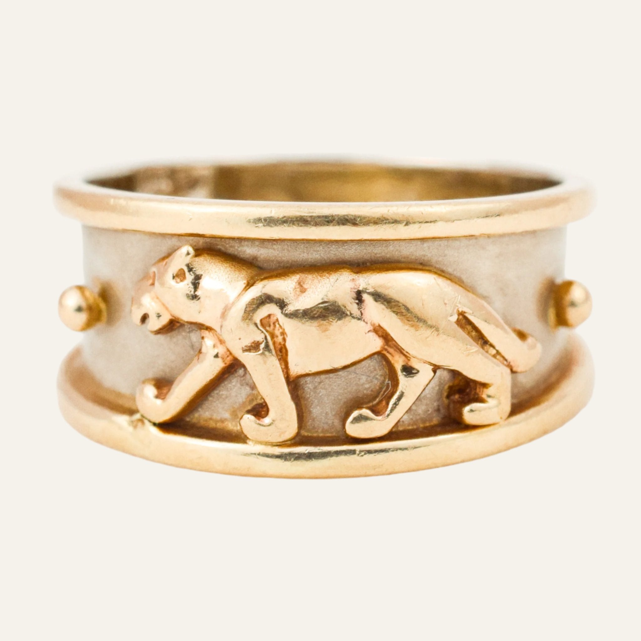 Gold Panther Ring