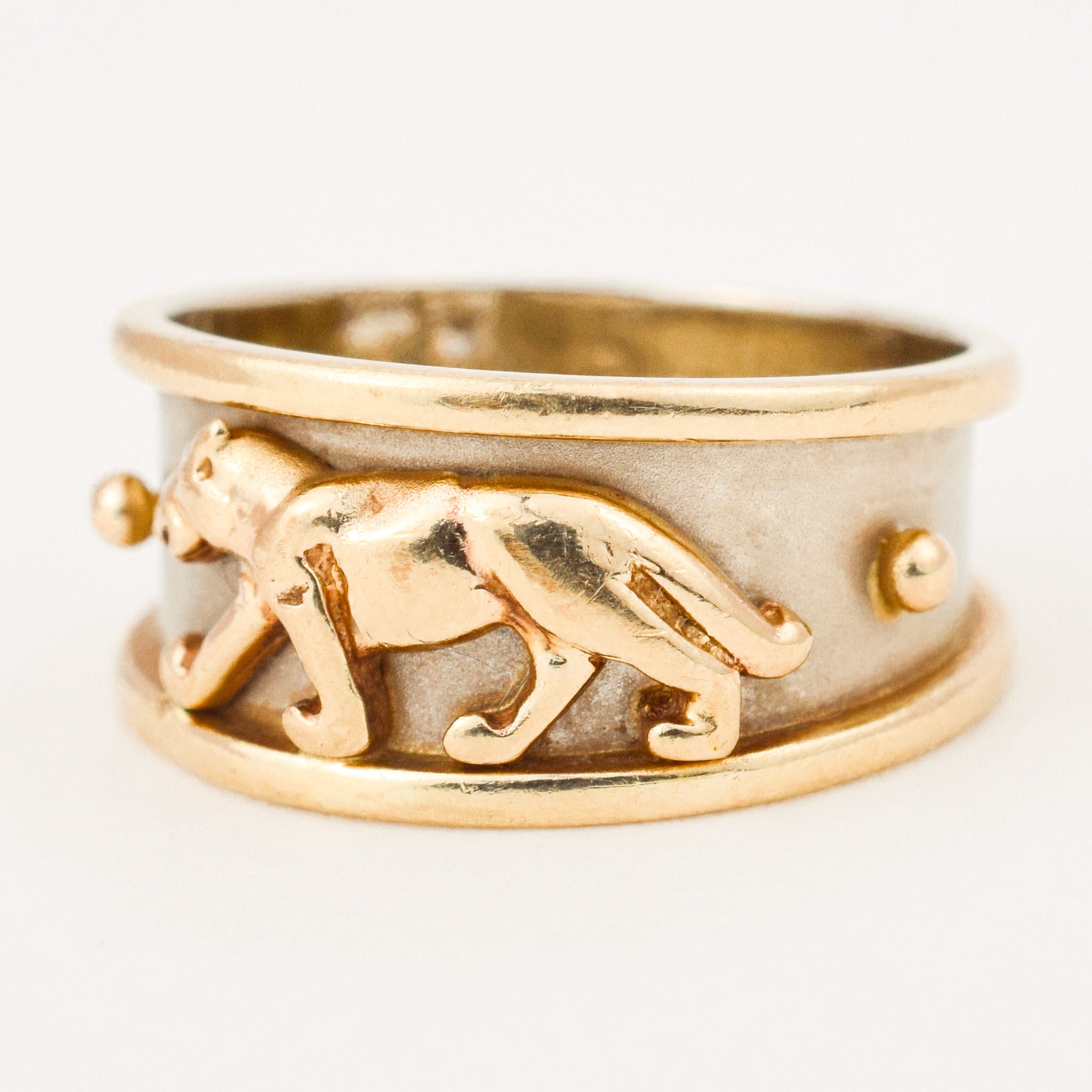 Gold Panther Ring