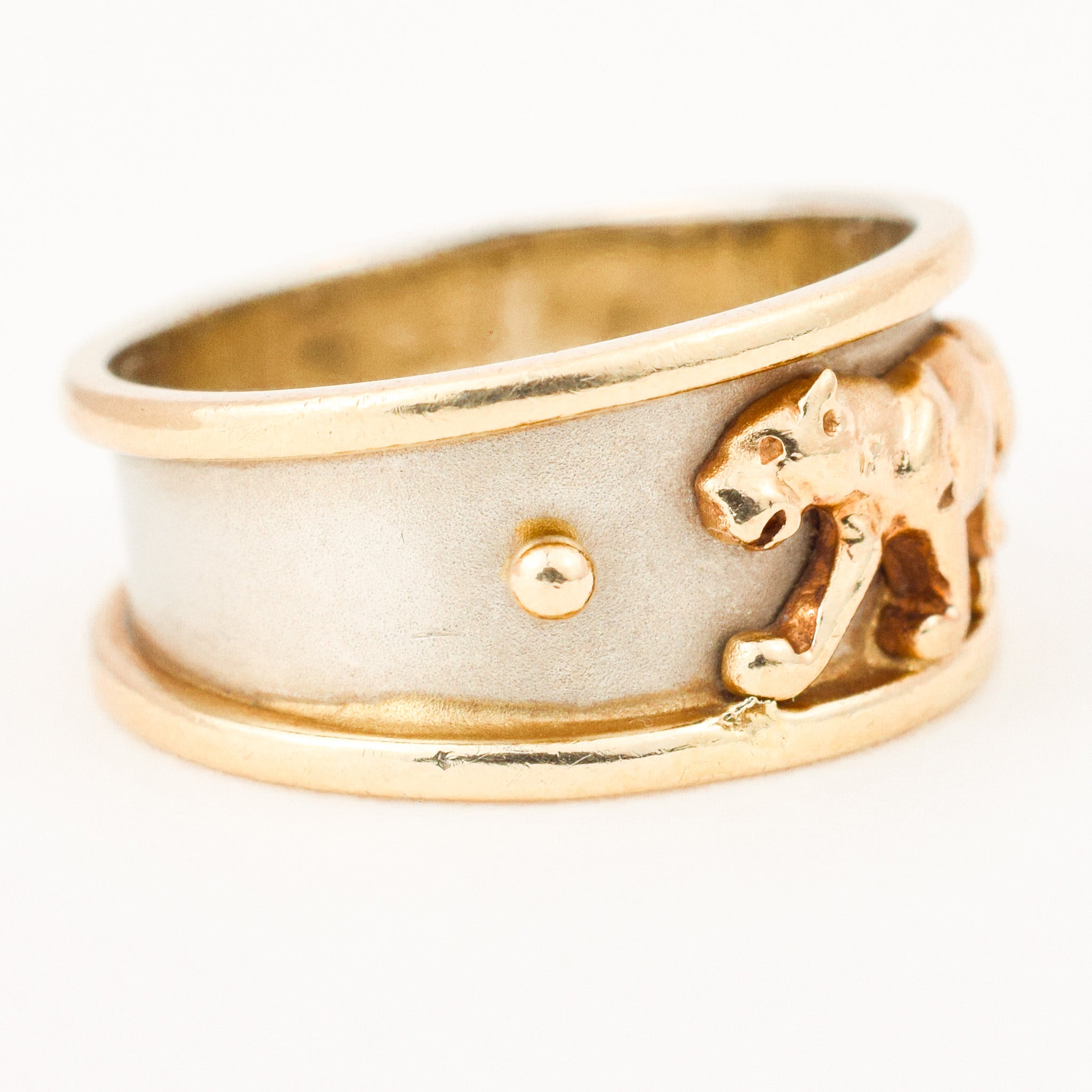 Gold Panther Ring