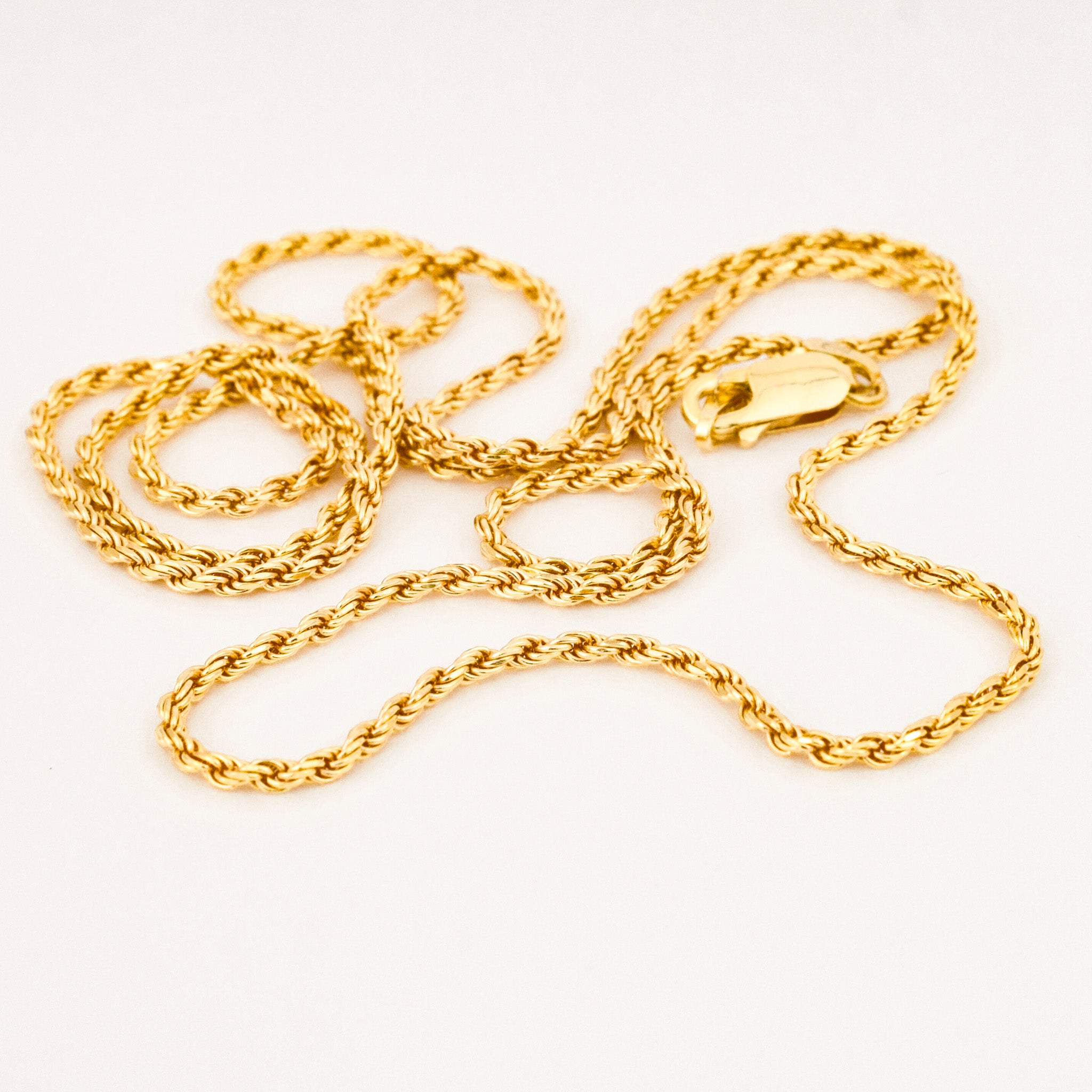 26" Solid Rope Chain Necklace