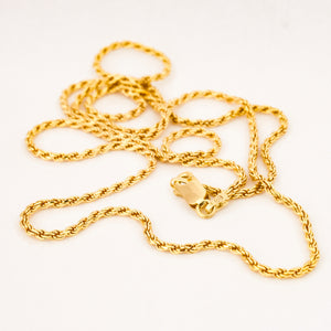 26" Solid Rope Chain Necklace