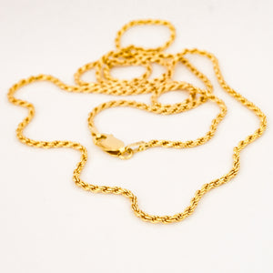 26" Solid Rope Chain Necklace