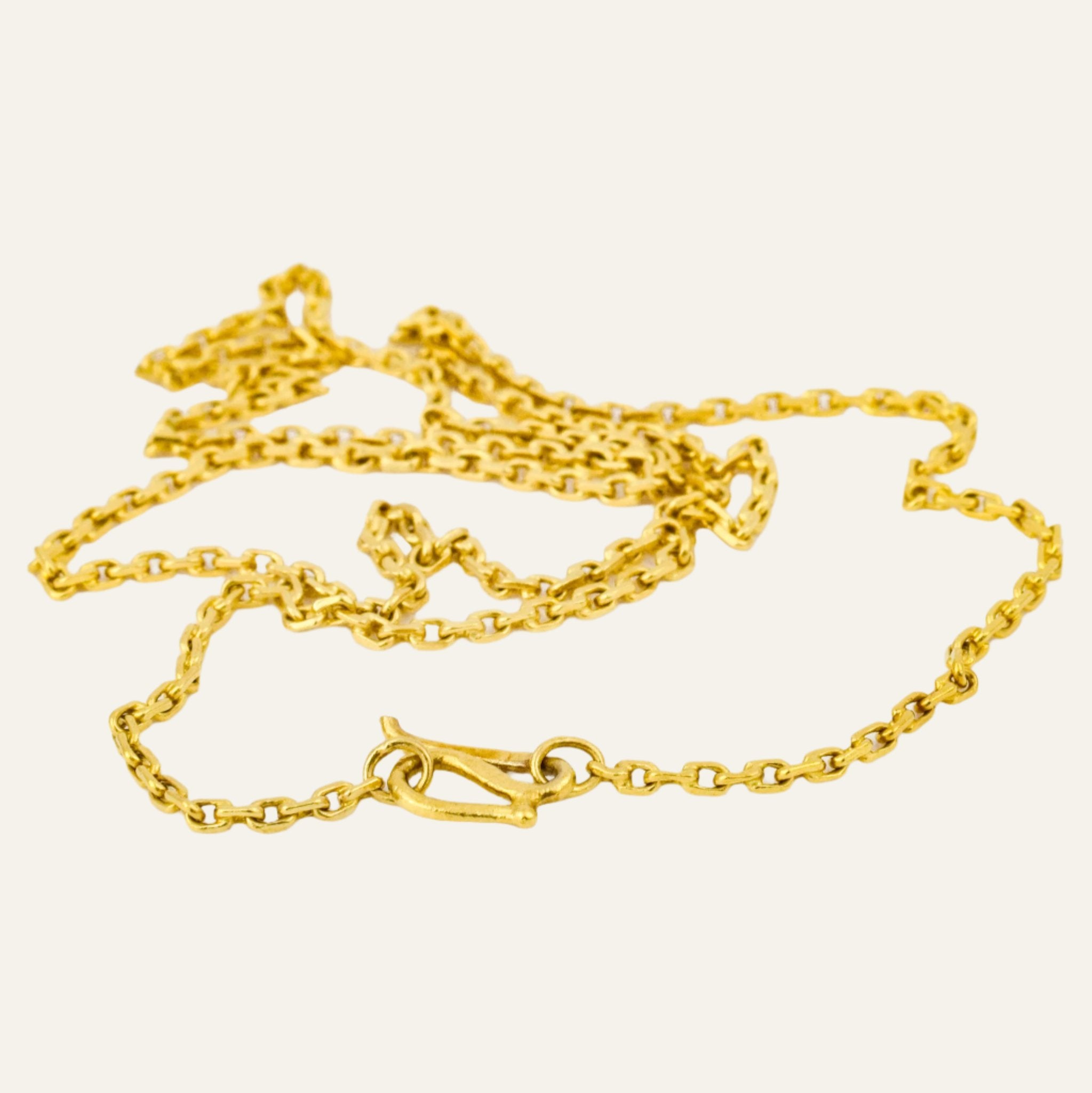 vintage high karat cable link gold chain
