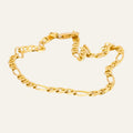 vintage gold 7.5" Figaro Bracelet