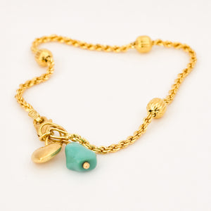 7" Turquoise Charm Bracelet