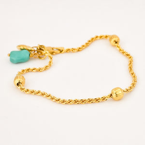 7" Turquoise Charm Bracelet