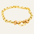 8" Fancy Clasp Rolo Chain Bracelet